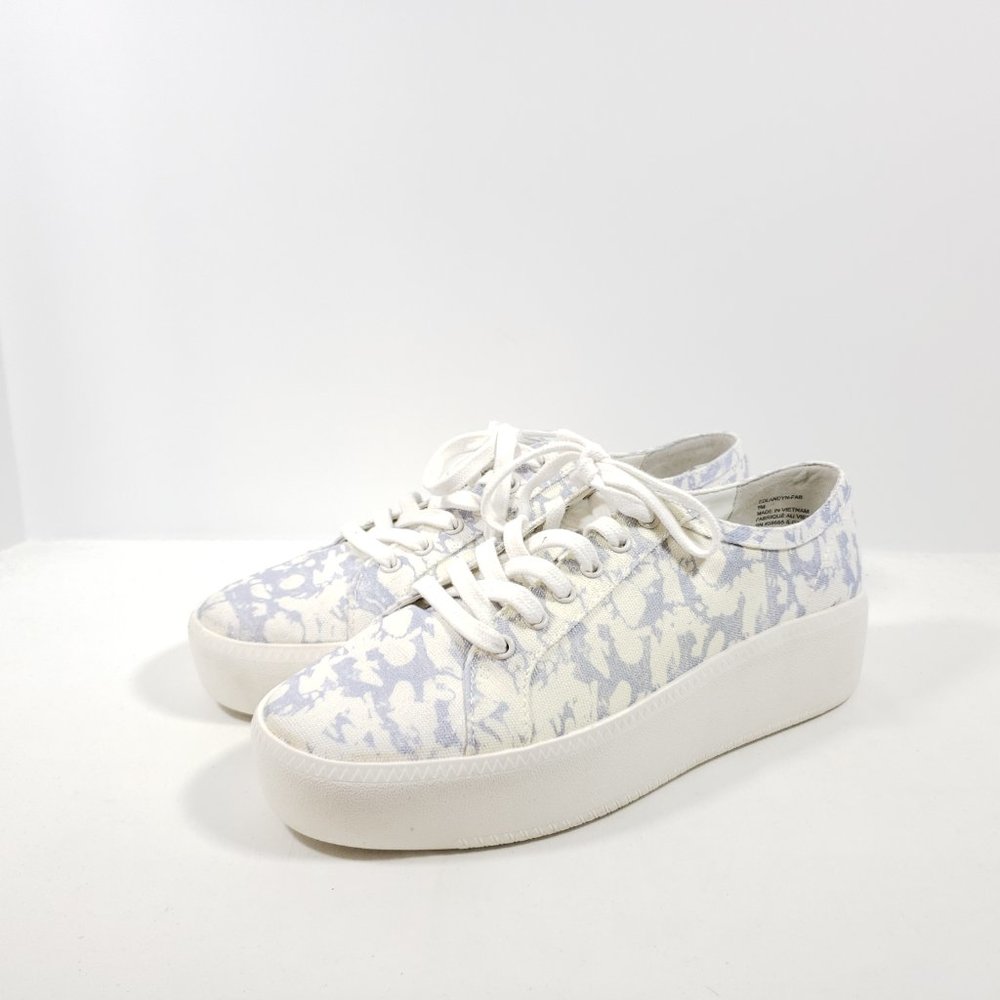 Open Edit Landyn Platform Sneaker - White/Blue